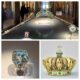 Joyas imperiales exhibidas en el Museo del Louvre, incluyendo coronas, tiaras y gemas pertenecientes a la emperatriz Eugenia y los Bonaparte.