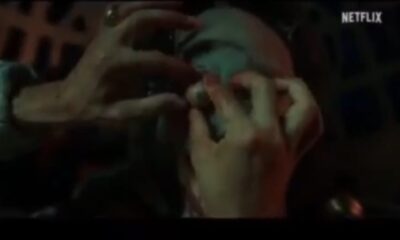 Escena del nuevo tráiler de Frankenstein en Netflix, donde se muestra a la criatura siendo formada con un ambiente oscuro y misterioso.
