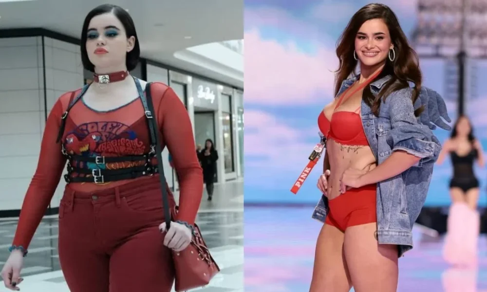 Barbie Ferreira muestra su transformación física en un collage comparativo, destacando su regreso al modelaje con Victoria’s Secret 2025.