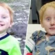 Niño rescatado en Montana después de desaparecer en un bosque durante 48 horas, con expresión de miedo y suciedad en el rostro.
