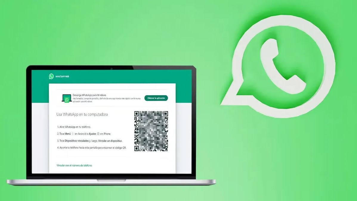 Logo oficial de WhatsApp sobre fondo verde, representando el servicio de mensajería instantánea que presentó fallas en su versión web.