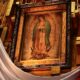 Imagen de la Virgen de Guadalupe en la Basílica de Guadalupe, símbolo religioso y cultural de México.