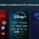 Comparativa visual de las principales plataformas de streaming con los estudios de cine y televisión que controlan actualmente.