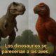 Representación comparativa de T. rex escamoso y T. rex con plumas.