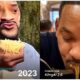 Comparación de dos escenas generadas por Inteligencia Artificial mostrando la evolución del realismo entre 2023 y 2025.