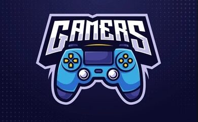 Ilustración de gamer con control y luces neón representando a la comunidad gamer.