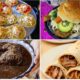 Fotografías de platillos típicos poblanos como chalupas, cemitas, mole y tacos árabes