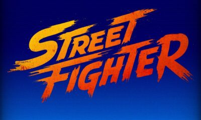 Logo clásico de Street Fighter con estilo retro, asociado al tráiler de la nueva película.