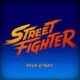Logo clásico de Street Fighter con estilo retro, asociado al tráiler de la nueva película.
