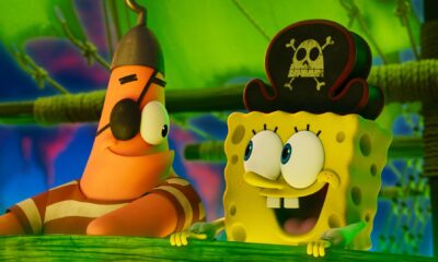 Escena de la nueva película de Bob Esponja estrenada en cines en diciembre.
