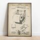 “Diagrama original de 1891 mostrando la orientación correcta del papel higiénico sobre el porta rollos.”