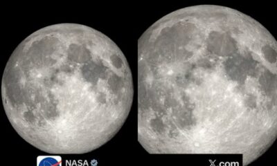 Luna llena visible en el cielo nocturno, fenómeno astronómico observado desde México.