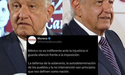Publicación de Morena donde se menciona a AMLO como Presidente.