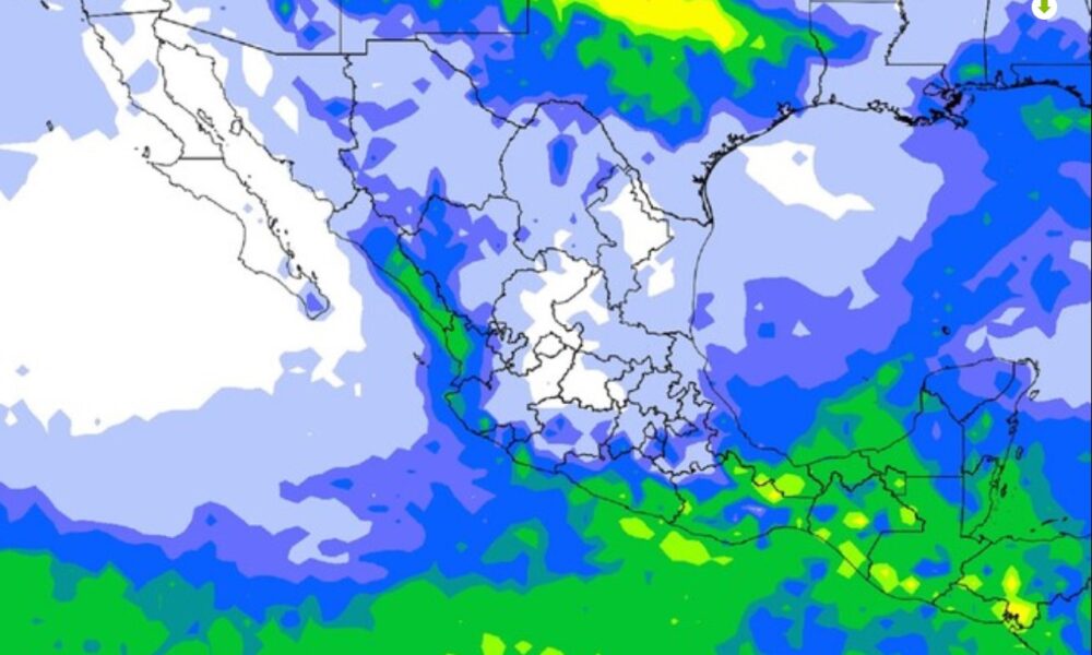 Mapa meteorológico de México que muestra distribución de temperaturas y zonas frías según pronóstico oficial.