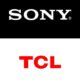 Logotipos de Sony y TCL, representando la transición del negocio de televisores de Sony hacia la empresa china TCL.