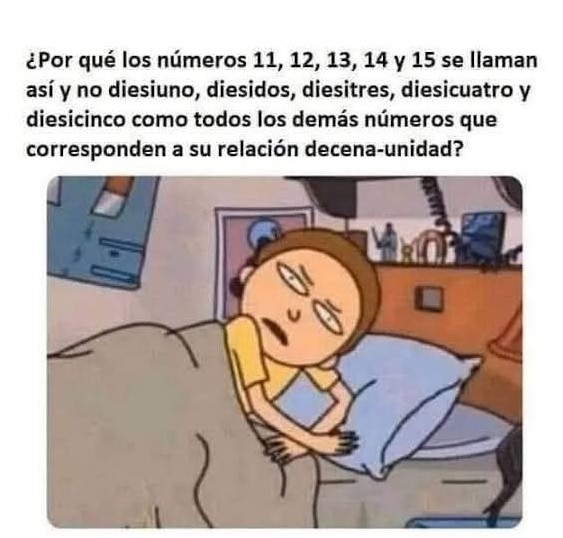 ¿Por qué el español rompe la lógica con los números?
