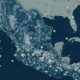 Mapa de México con símbolos de frío extremo y heladas por el frente frío 32.