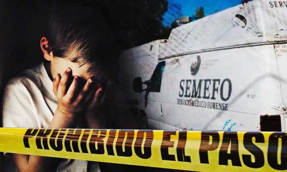 Escena acordonada por autoridades tras el hallazgo de un menor sin vida en Atlixco, Puebla.