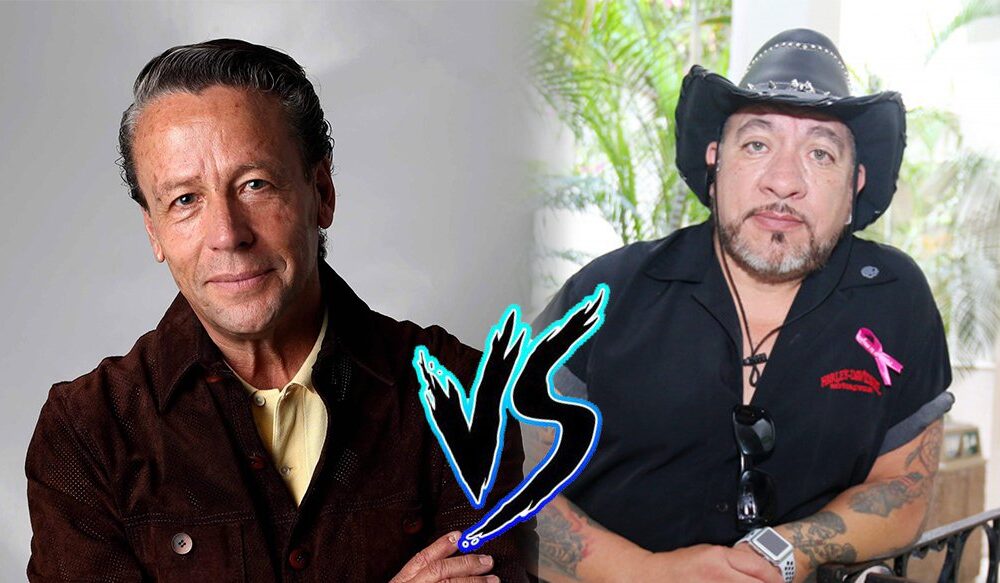 Alfredo Adame y Carlos Trejo en imagen comparativa que simboliza su enfrentamiento mediático.