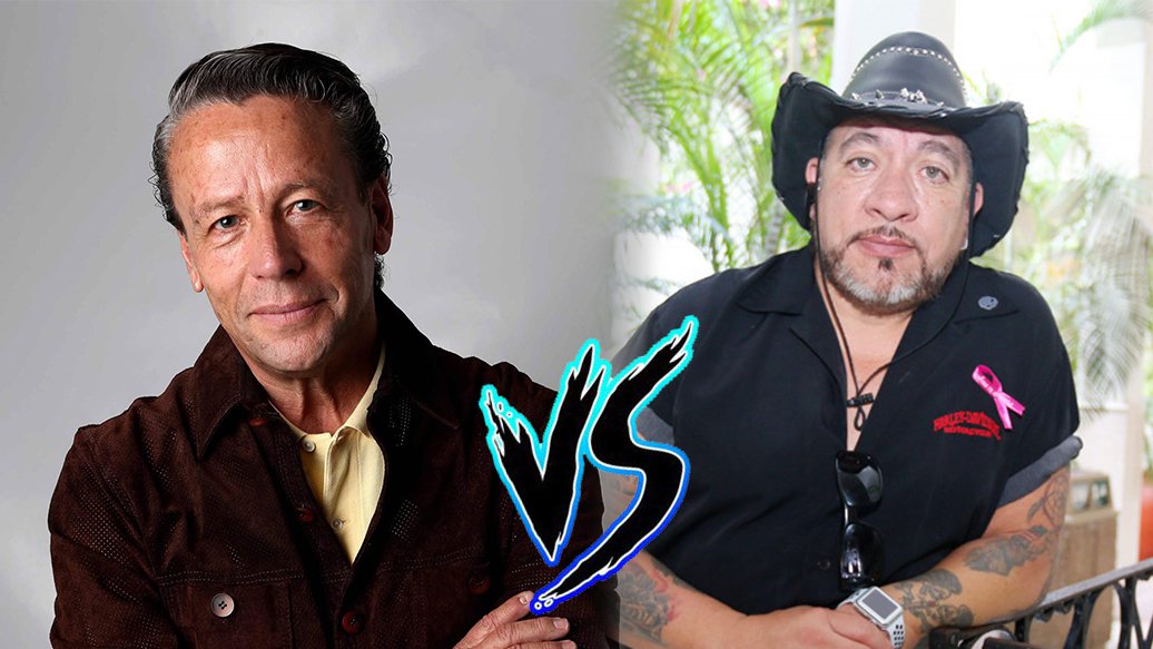 Alfredo Adame y Carlos Trejo en imagen comparativa que simboliza su enfrentamiento mediático.