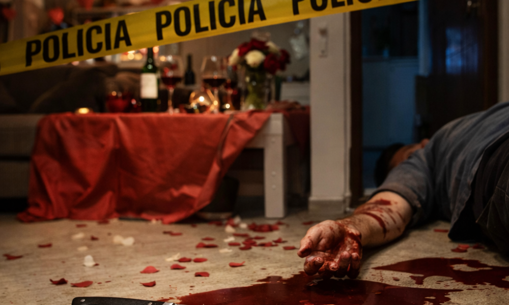 Escena acordonada por autoridades tras un hecho violento en un departamento durante un convivio en Atlixco.