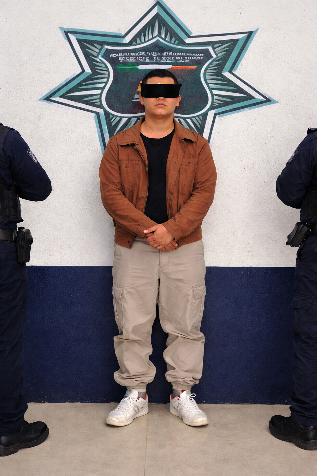 Masculino detenido en Atlixco frente a insignia policial tras aseguramiento de vehículo con reporte de robo