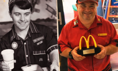 Empleado con síndrome de Down de McDonald’s se jubila tras 32 años de trabajo y recibe reconocimiento por su trayectoria.