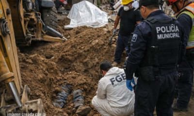 Accidente en excavación en Atlixco donde adulto mayor falleció tras quedar sepultado en zanja