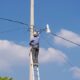Instalación de luminaria y electrificación en Camino al Calvario en Cacaloxúchitl Huaquechula Puebla