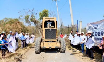 Maquinaria del Ayuntamiento de Huaquechula inicia rehabilitación de caminos rurales en la comunidad de La Venta Puebla