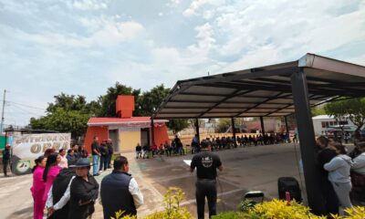 Entrega de módulo sanitario en jardín de niños Melchor Ocampo Huaquechula Puebla infraestructura educativa