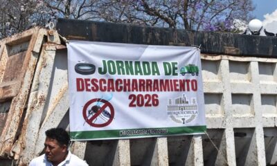 Jornada de descacharramiento en Huaquechula Puebla 2026 prevención del dengue recolección de cacharros