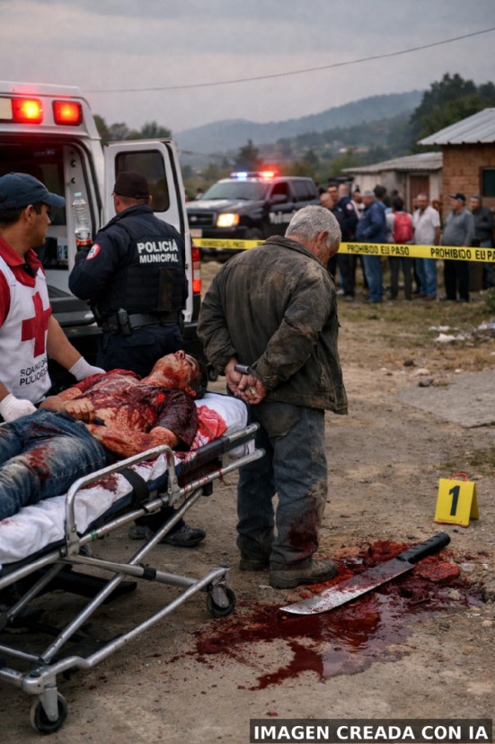 Escena acordonada por autoridades tras incidente de seguridad en comunidad de Puebla