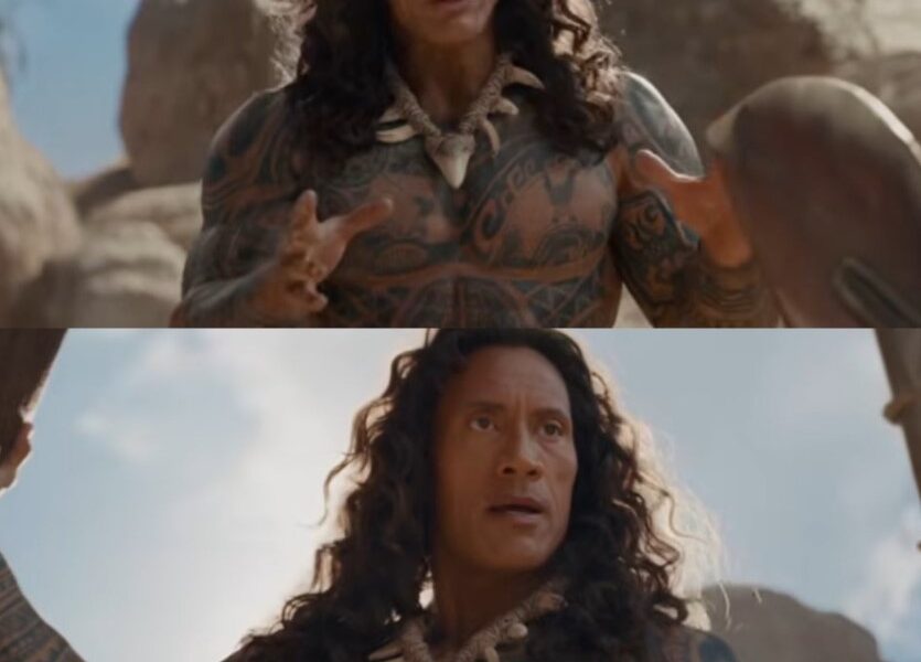 actor caracterizado como Maui en la película live-action de Moana 2026