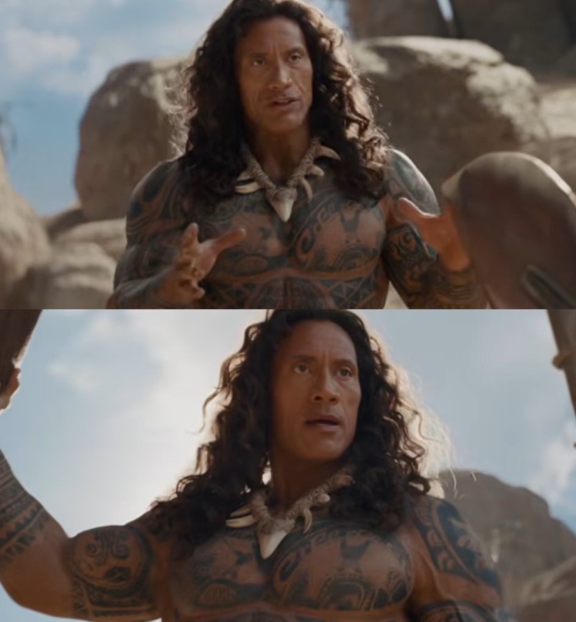 actor caracterizado como Maui en la película live-action de Moana 2026