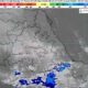 Mapa meteorológico de Puebla con lluvias en Tehuacán-Sierra Negra y bancos de niebla en Valle Serdán.