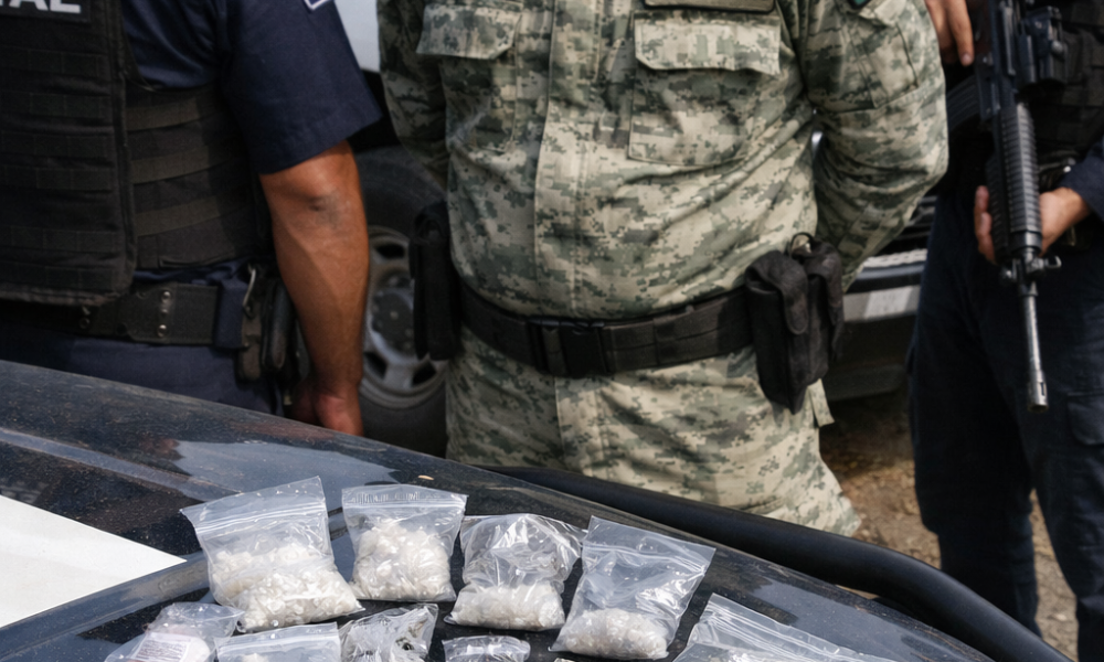 Detención de elemento de seguridad con drogas y báscula gramera en Atlixco durante operativo policial