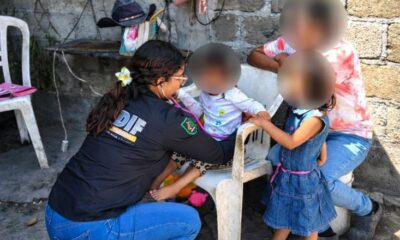 Personal del DIF de Huaquechula brindando atención a niñas en comunidad de Ahuatlán con seguimiento de salud y nutriciónApoyo del DIF Huaquechula a menores en Ahuatlán