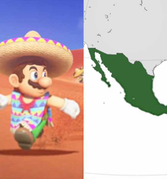 personaje mario con traje mexicano representando popularidad del cine en mexico mapa del pais consumo cultural