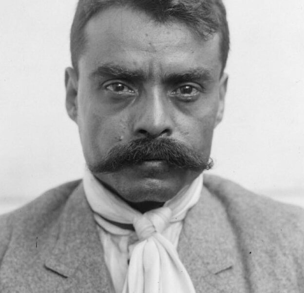 Retrato histórico de Emiliano Zapata, líder de la Revolución Mexicana