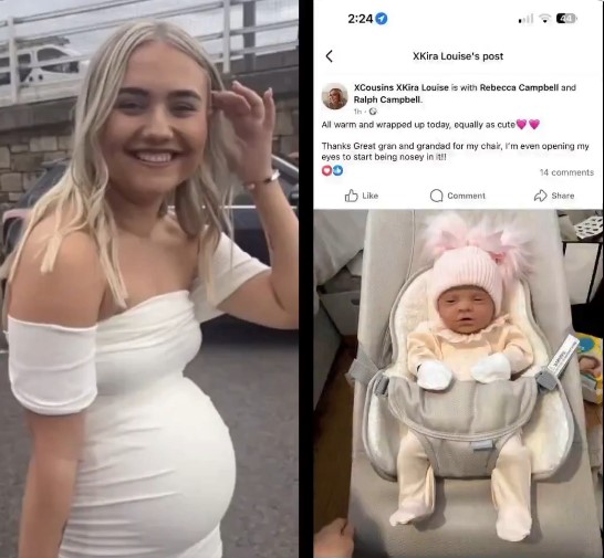 mujer embarazo falso muñeca silicona caso escocia