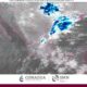 Imagen satelital muestra nubosidad y lluvias en Puebla con tormentas en Atlixco