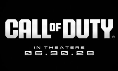 Logo de Call of Duty con fecha de estreno de película en cines
