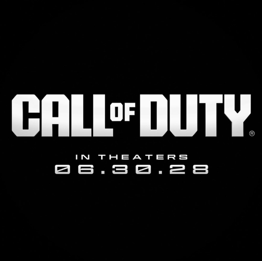 Logo de Call of Duty con fecha de estreno de película en cines