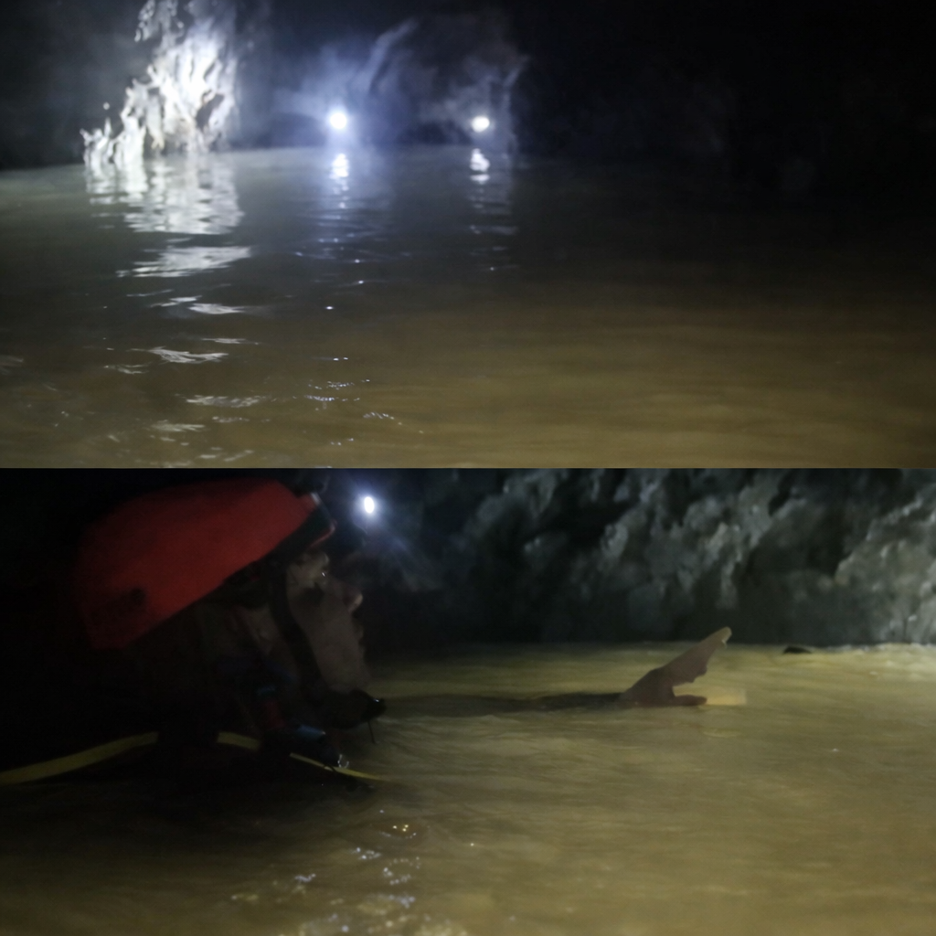 Rescate nocturno de trabajador minero atrapado en cueva inundada en Sinaloa