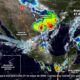 Mapa meteorológico con pronóstico de lluvias, tormentas y actividad eléctrica para Puebla y Atlixco este 27 de mayo de 2026.