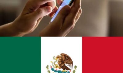 Imagen de un teléfono celular junto a la bandera de México relacionada con debate sobre registro obligatorio de líneas telefónicas.