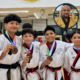 Jóvenes taekwondoines de Atlixco e Izúcar muestran medallas obtenidas para Puebla en la Olimpiada Nacional CONADE Primavera 2026.