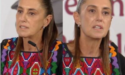 Claudia Sheinbaum durante conferencia mañanera del 18 de mayo de 2026 hablando sobre pacto criminal y seguridad en México.