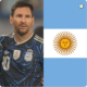 Lionel Messi con la selección argentina rumbo a su sexta participación en una Copa Mundial de la FIFA.
